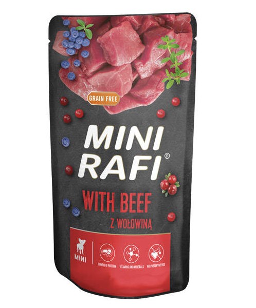 rafi mini saszetka dla psa wołowina